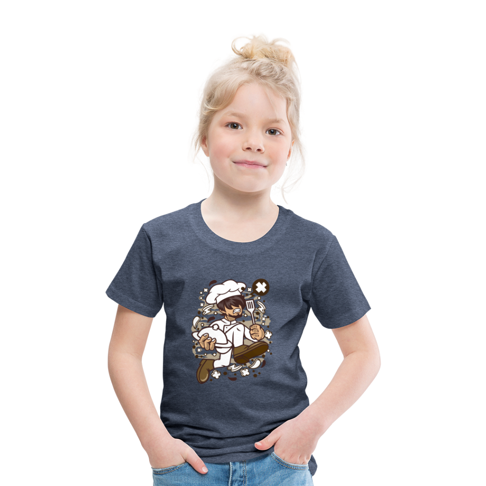 Maglietta Premium per bambini | Spreadshirt | Chef Running - bluastro