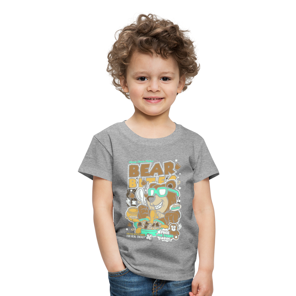 Maglietta Premium per bambini | Spreadshirt | Bear Bites - grigio melange