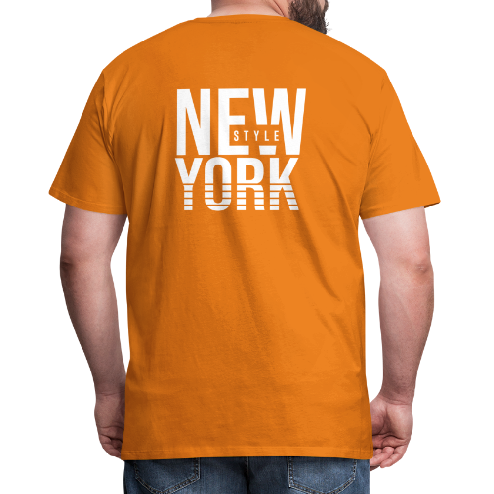 Maglietta Premium da uomo | Spreadshirt | New York Style - arancione