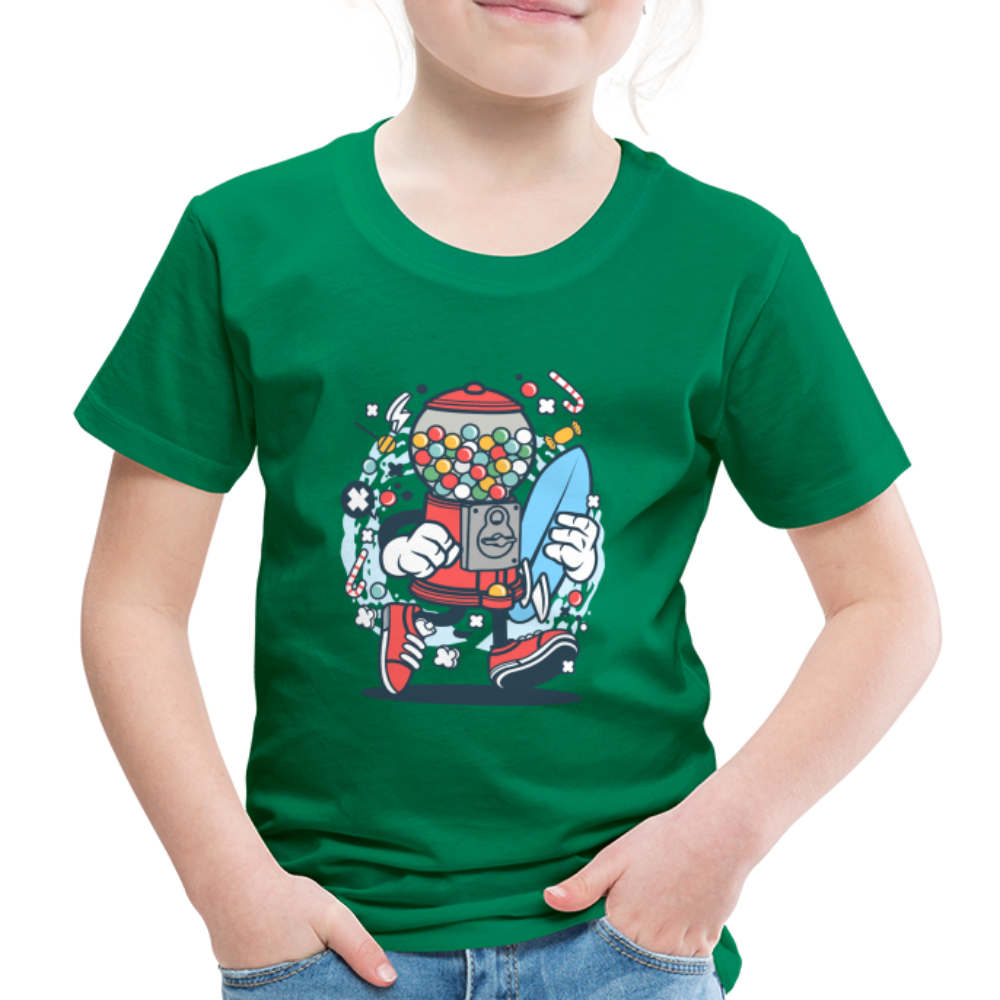 Maglietta Premium per bambini | Spreadshirt | Candy Machine Surfer - verde kelly