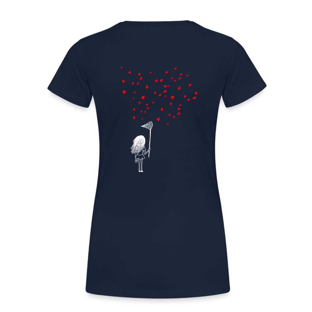 Maglietta Premium da donna | Spreadshirt | Collect Hearts - navy