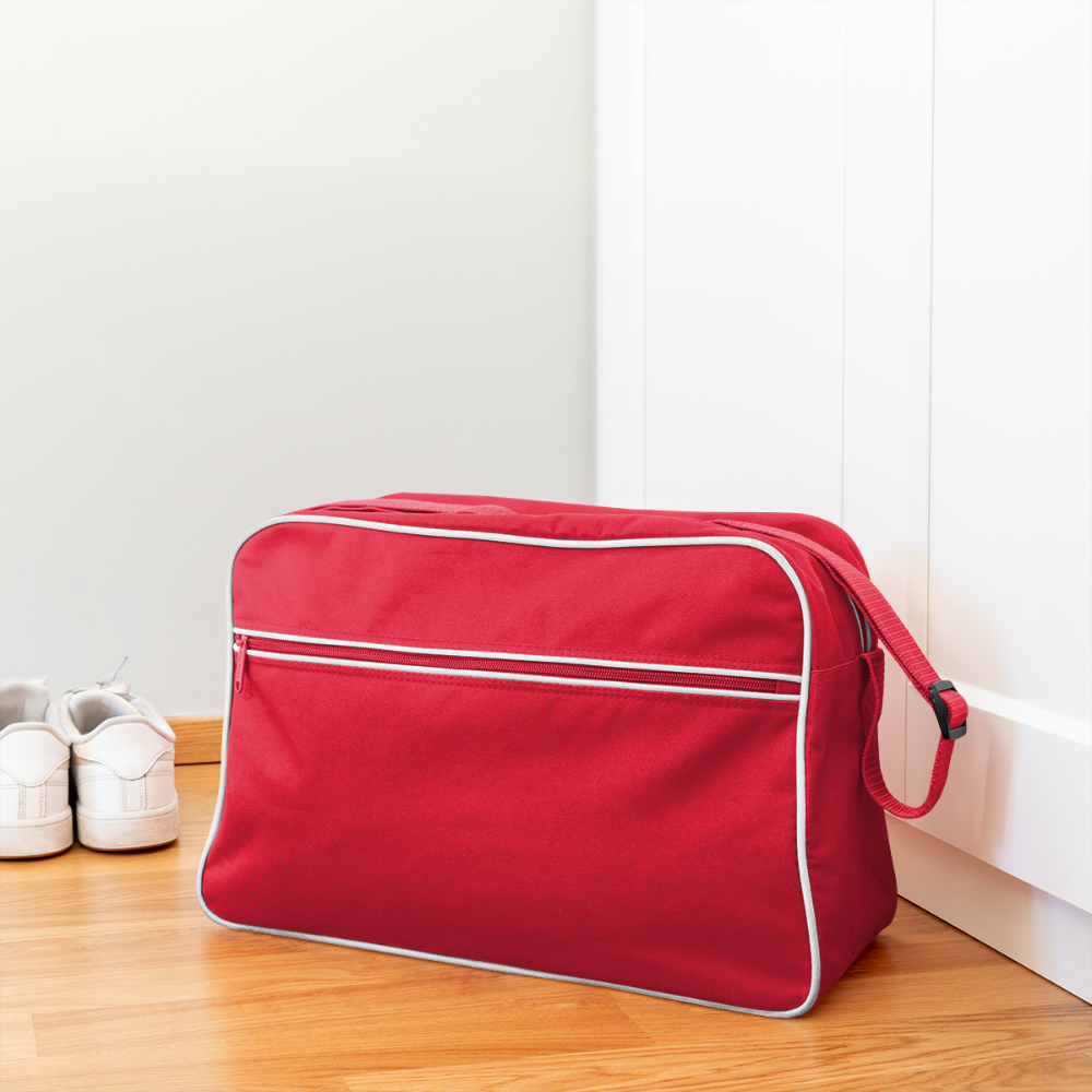 Borsa retrò | BagBase - rosso/bianco