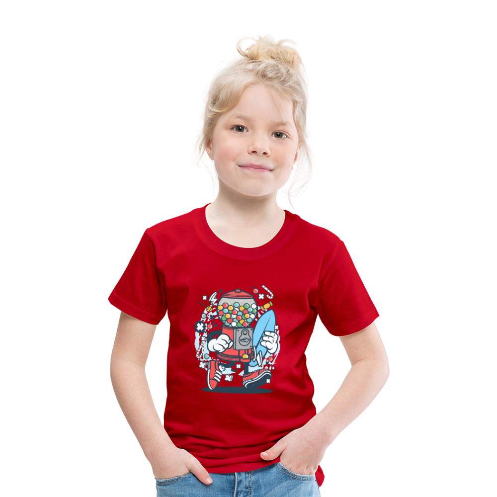 Maglietta Premium per bambini | Spreadshirt | Candy Machine Surfer - rosso