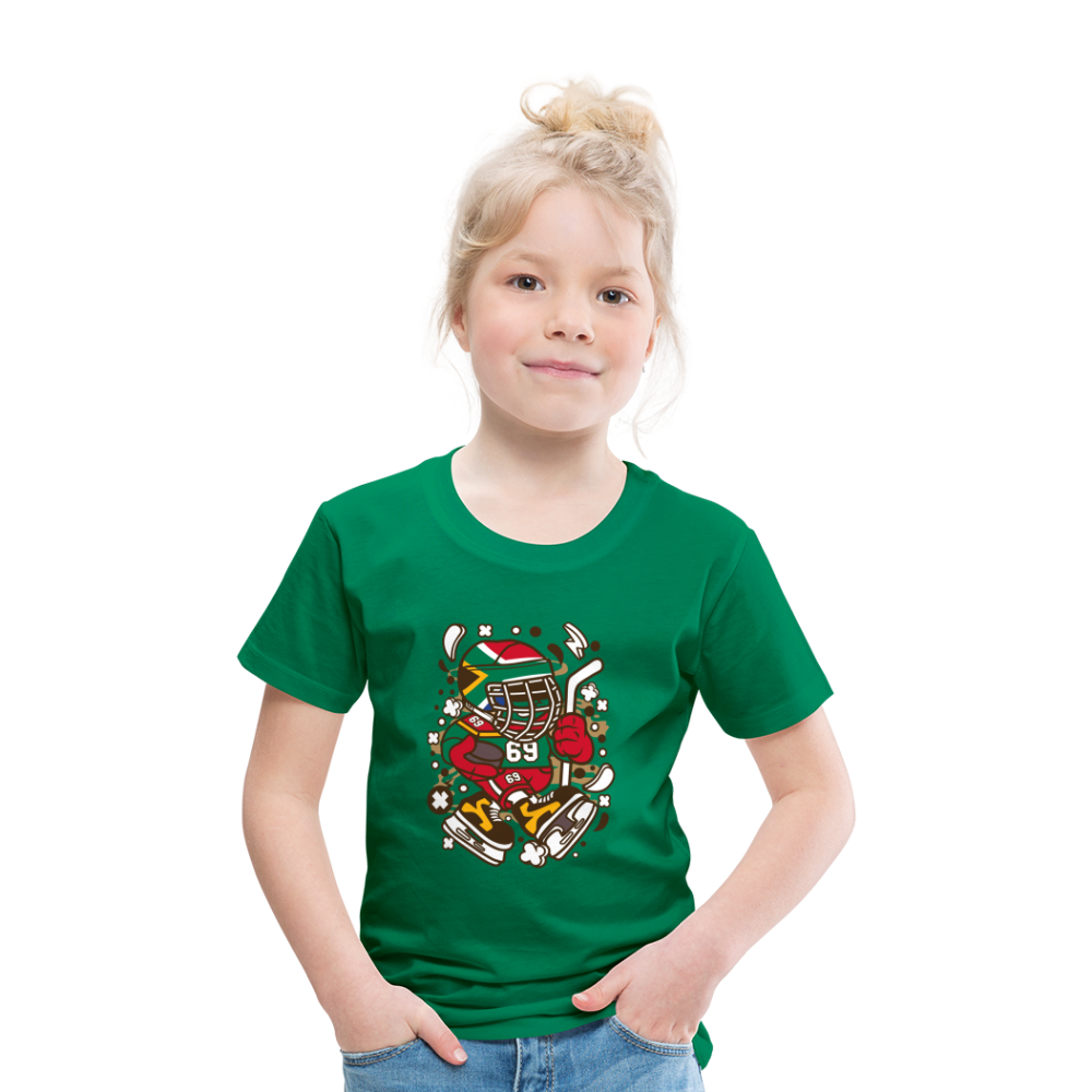 Maglietta Premium per bambini | Spreadshirt | Hockey Kid - verde kelly