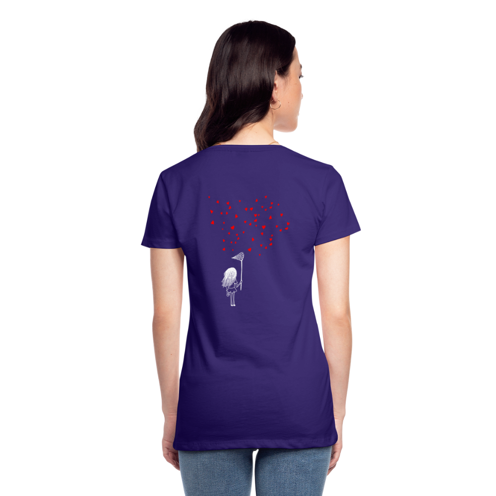 Maglietta Premium da donna | Spreadshirt | Collect Hearts - viola