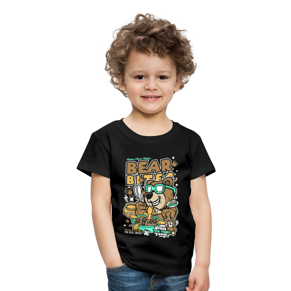 Maglietta Premium per bambini | Spreadshirt | Bear Bites - nero