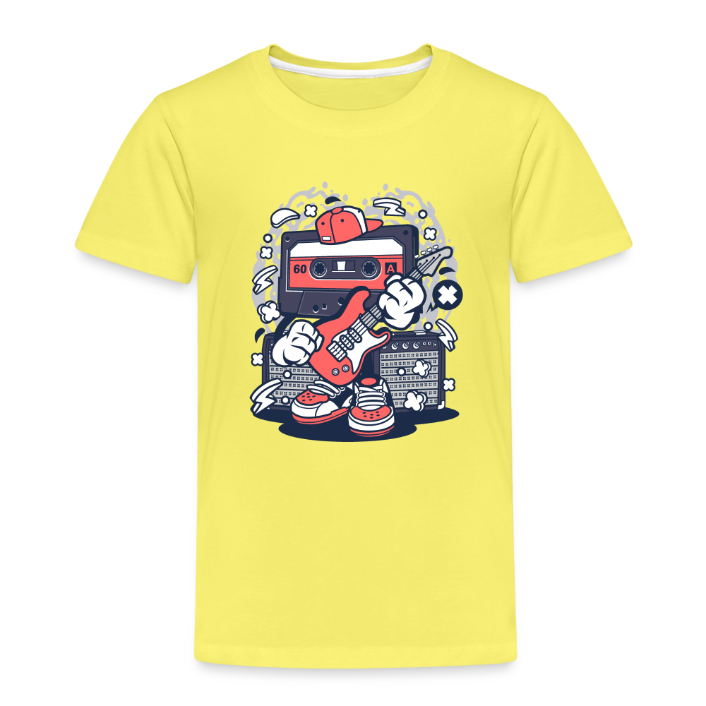 Maglietta Premium per bambini | Spreadshirt | Cassette Rockstar - giallo