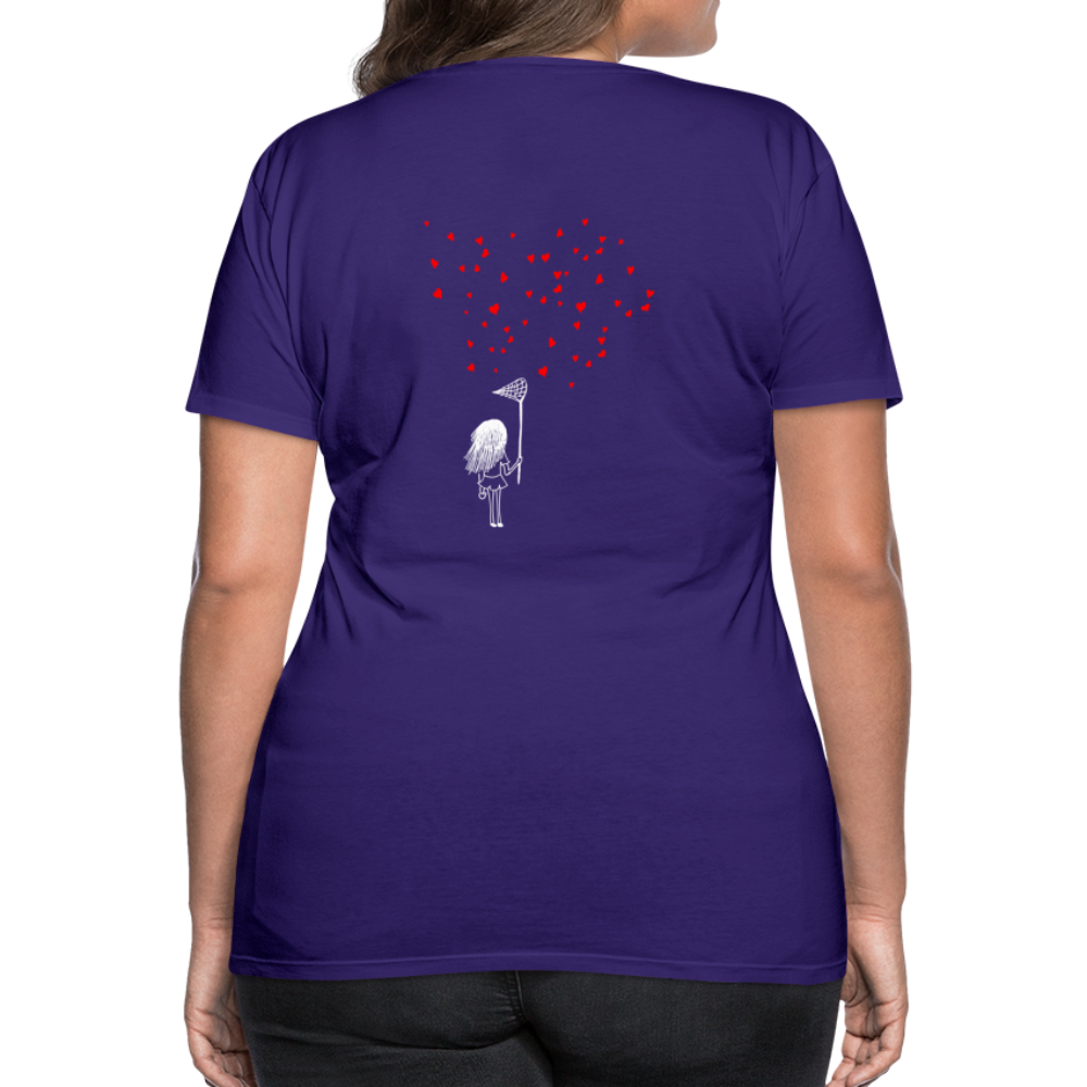 Maglietta Premium da donna | Spreadshirt | Collect Hearts - viola