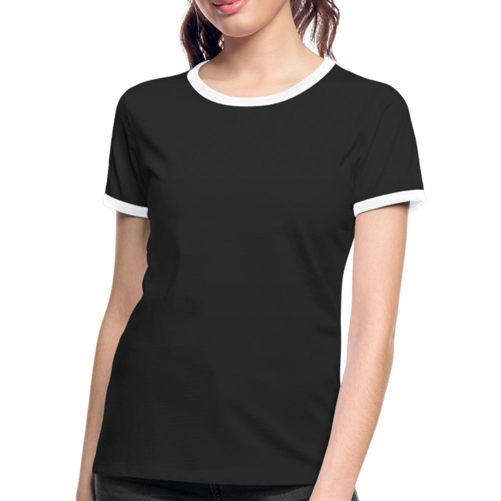 Maglietta Contrast da donna | Spreadshirt - nero/bianco