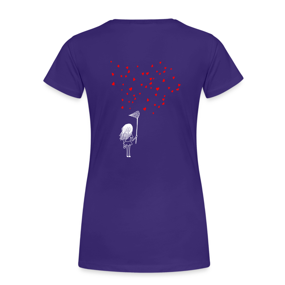 Maglietta Premium da donna | Spreadshirt | Collect Hearts - viola