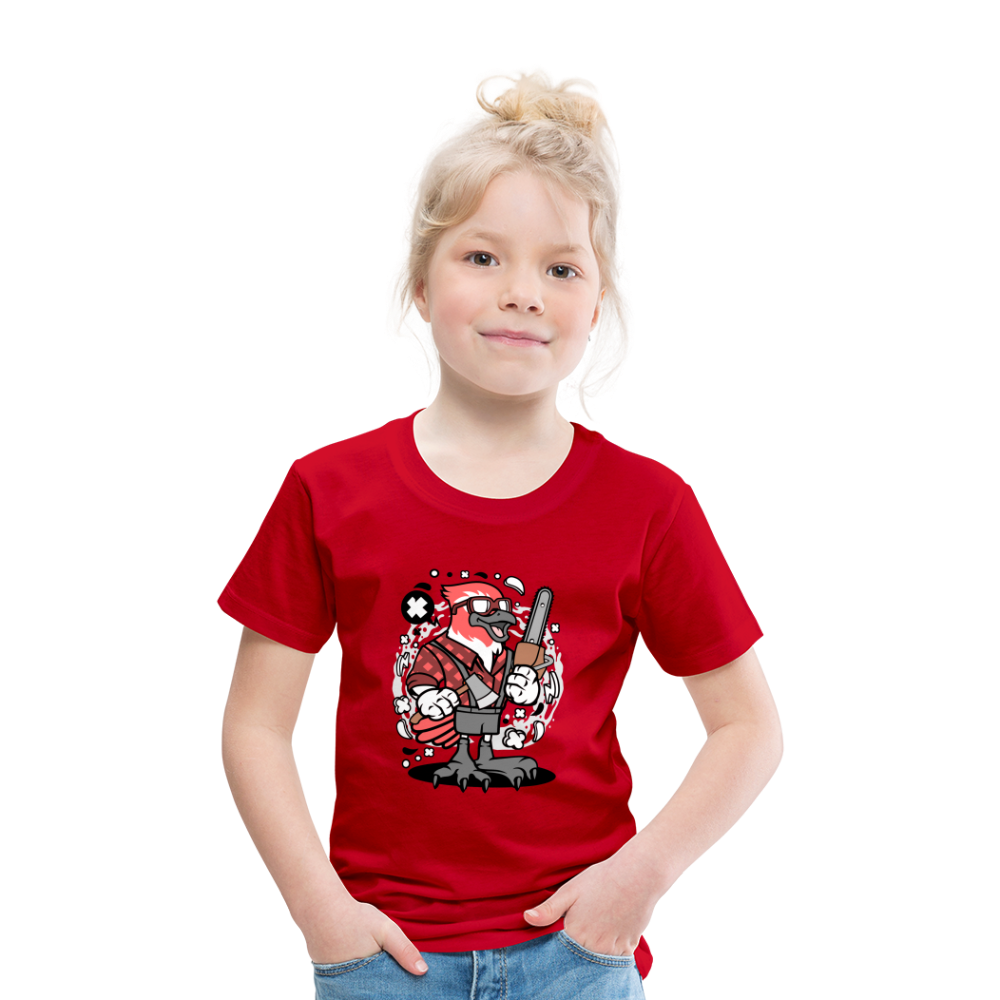 Maglietta Premium per bambini | Spreadshirt | Bird Lumberjack - rosso