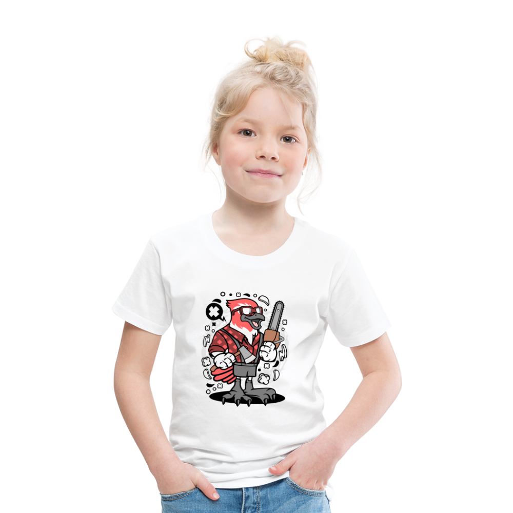 Maglietta Premium per bambini | Spreadshirt | Bird Lumberjack - bianco