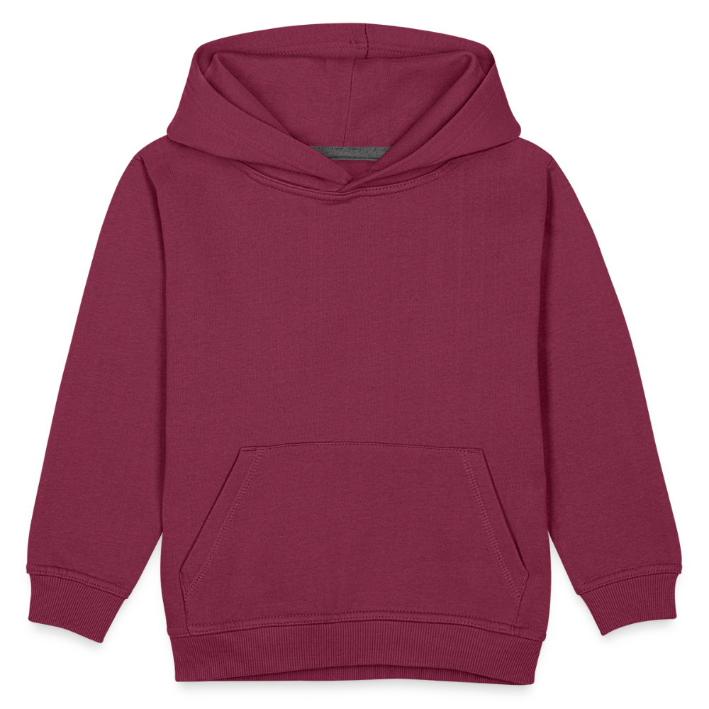 Felpa con cappuccio Premium per bambini | Personalizzabile - rosso bordeaux