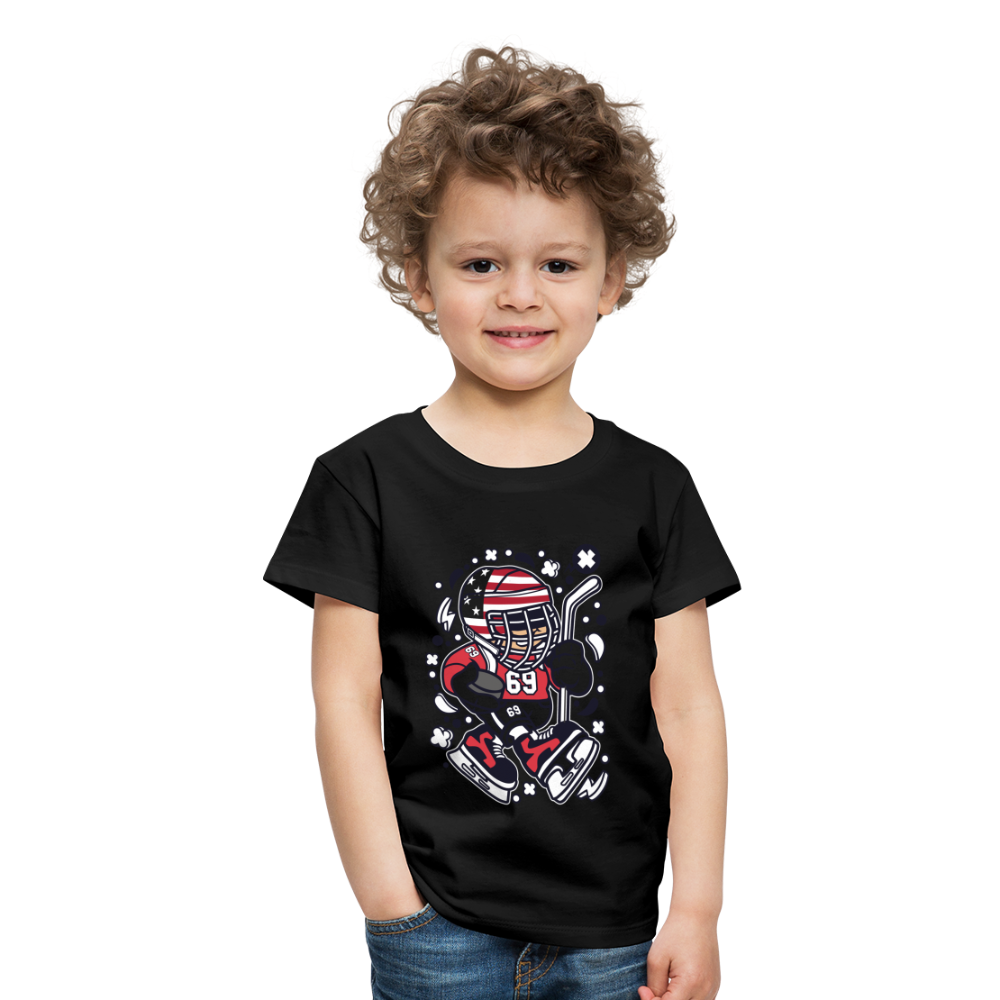 Maglietta Premium per bambini | Spreadshirt | American Hockey Kid - nero