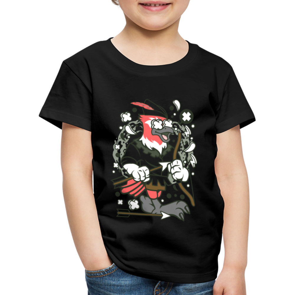 Maglietta Premium per bambini | Spreadshirt | Bird Robin - nero