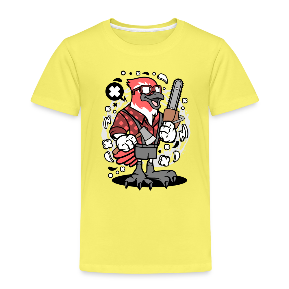 Maglietta Premium per bambini | Spreadshirt | Bird Lumberjack - giallo