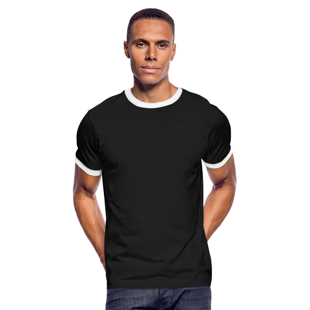 Maglietta Contrast da uomo | Spreadshirt - nero/bianco