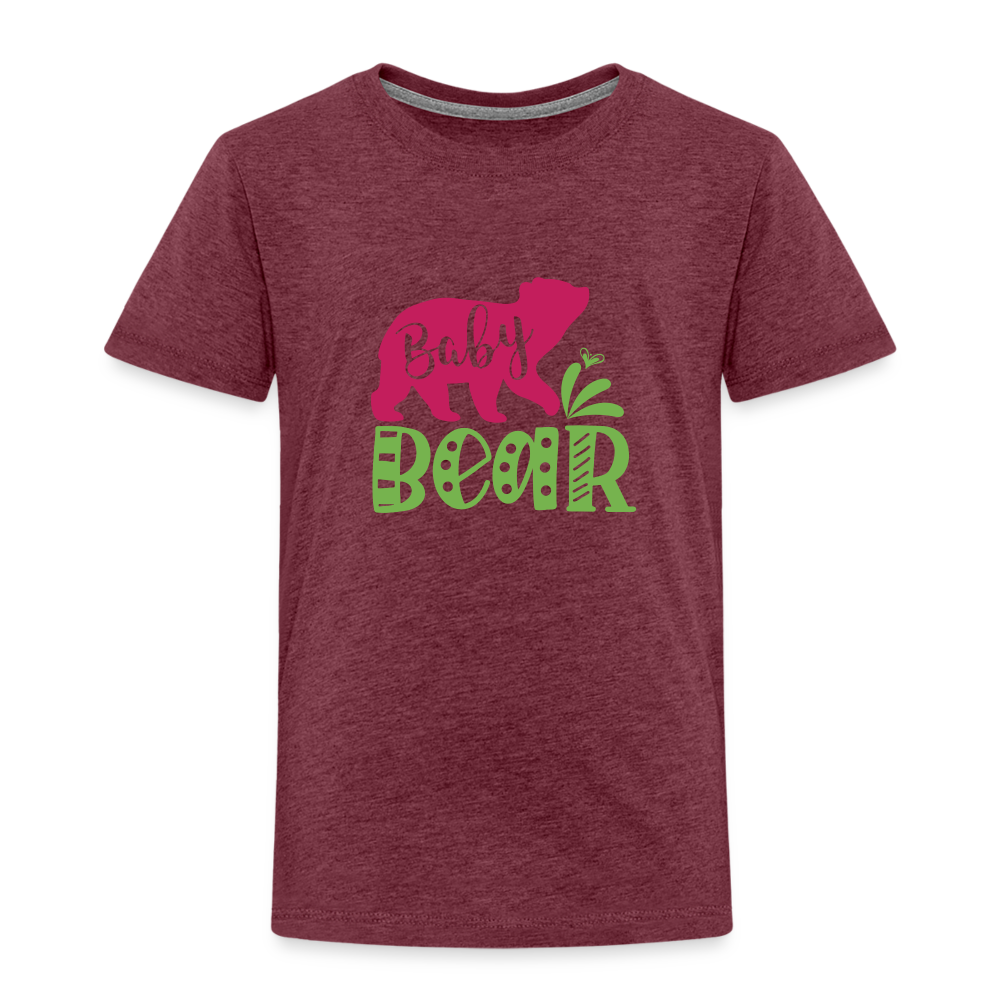 Maglietta Premium per bambini | Spreadshirt | Baby Bear - rosso bordeaux melange