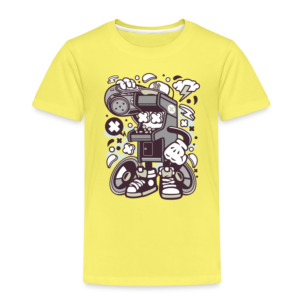 Maglietta Premium per bambini | Spreadshirt |  Arcade Game Boombox - giallo