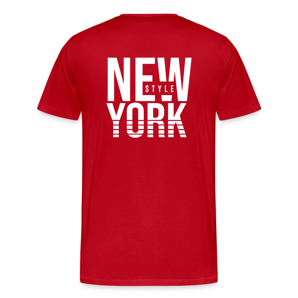 Maglietta Premium da uomo | Spreadshirt | New York Style - rosso