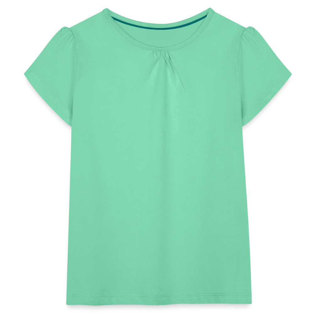 Maglietta da ragazza con arricciatura | Spreadshirt - menta