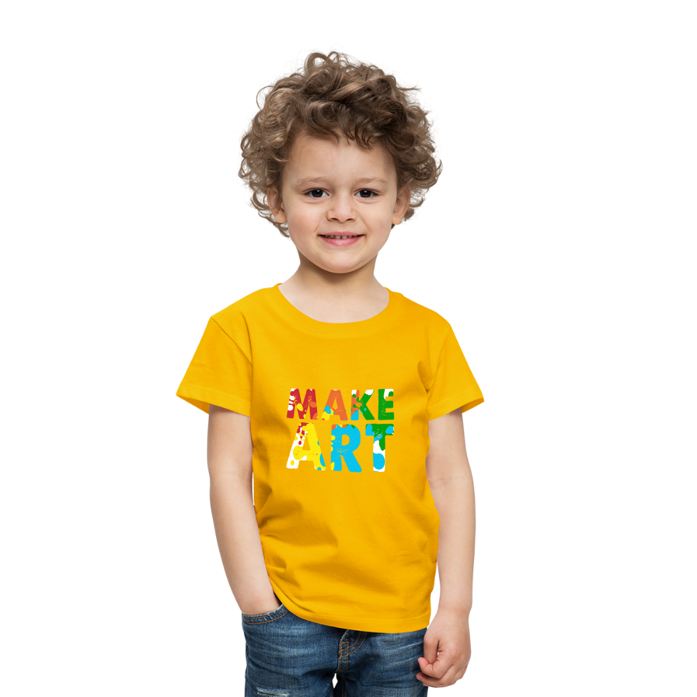 Maglietta Premium per bambini | Spreadshirt | Make Art - giallo sole