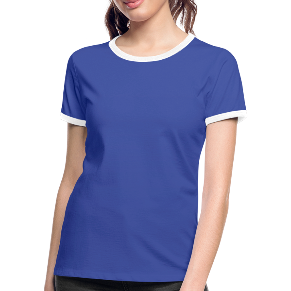 Maglietta Contrast da donna | Spreadshirt - blu/bianco