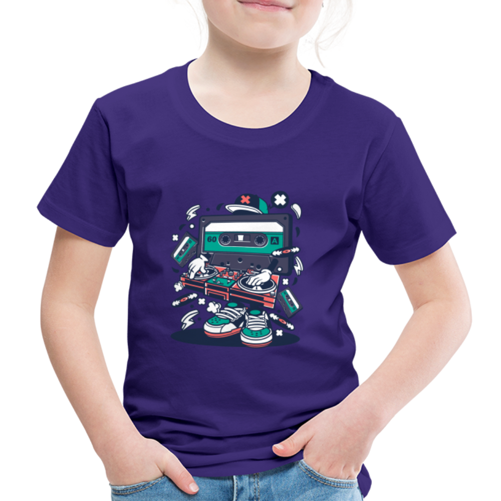 Maglietta Premium per bambini | Spreadshirt | Cassette Disk Jockey - viola