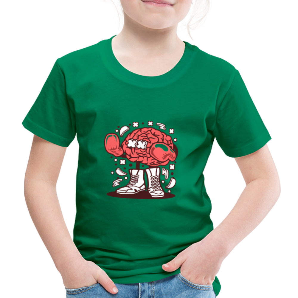 Maglietta Premium per bambini | Spreadshirt | Brain Boxer - verde kelly