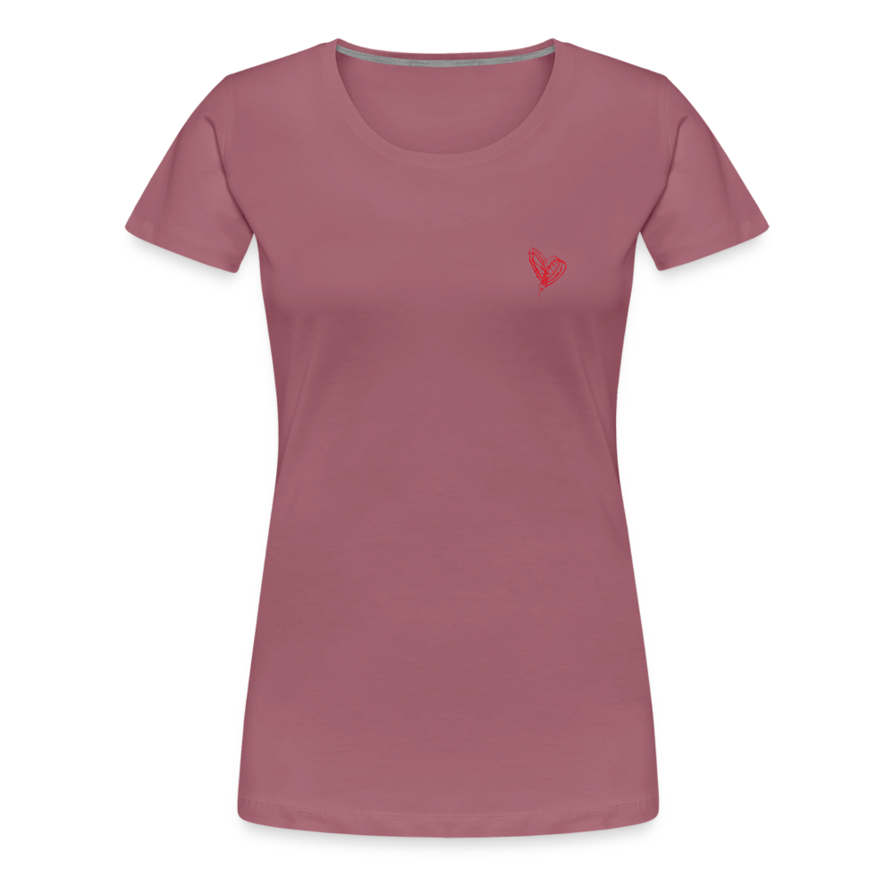 Maglietta Premium da donna | Spreadshirt | Collect Hearts - malva