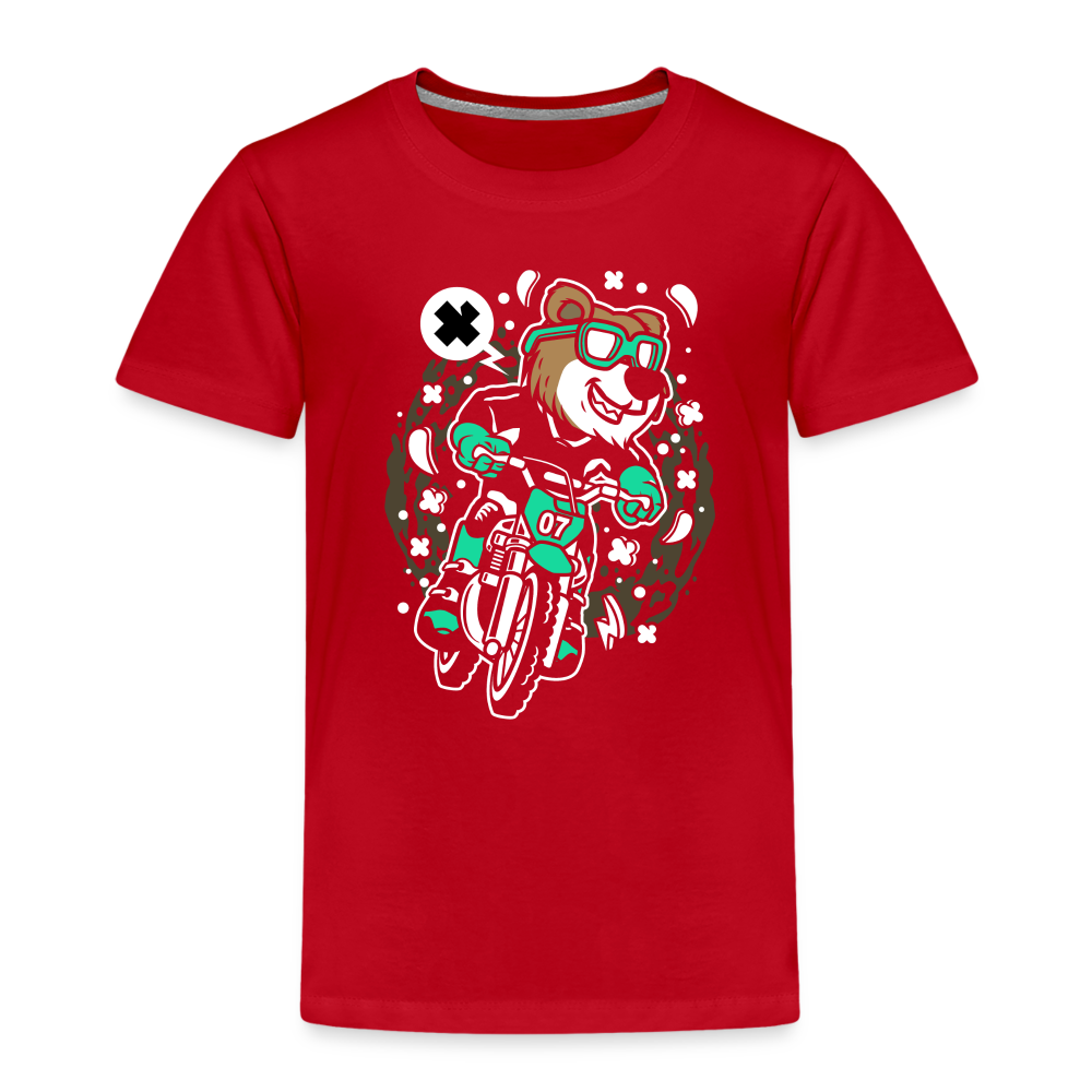 Maglietta Premium per bambini | Spreadshirt | Bear Motocross - rosso