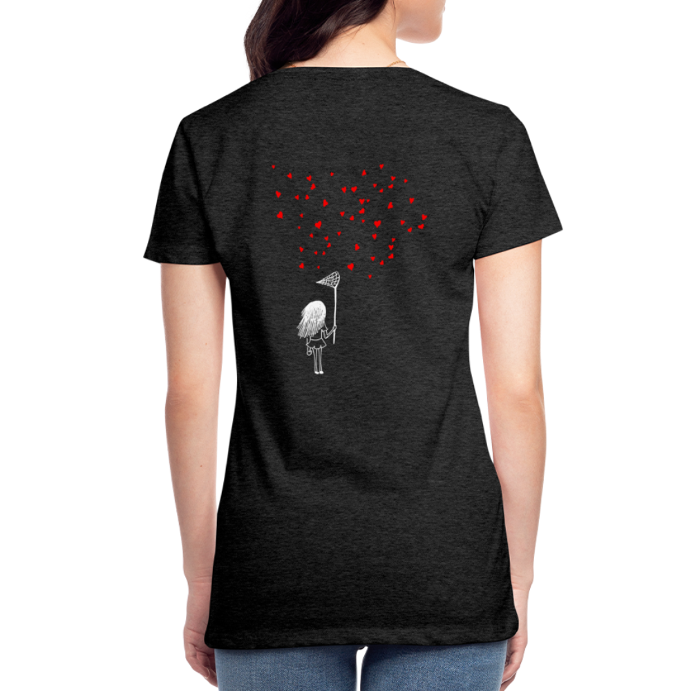 Maglietta Premium da donna | Spreadshirt | Collect Hearts - antracite