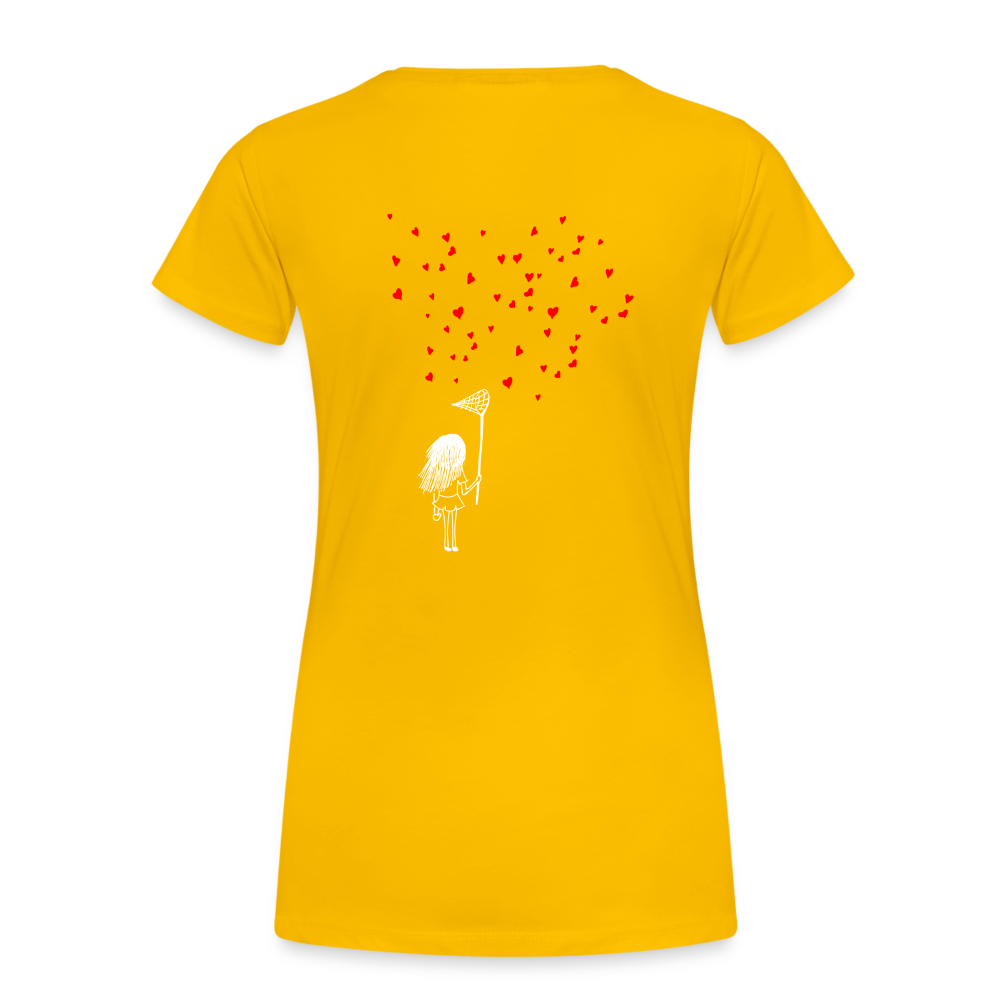 Maglietta Premium da donna | Spreadshirt | Collect Hearts - giallo sole