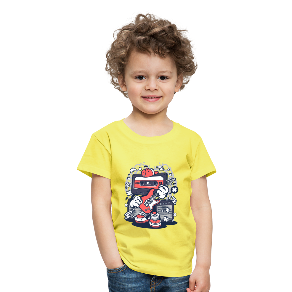 Maglietta Premium per bambini | Spreadshirt | Cassette Rockstar - giallo