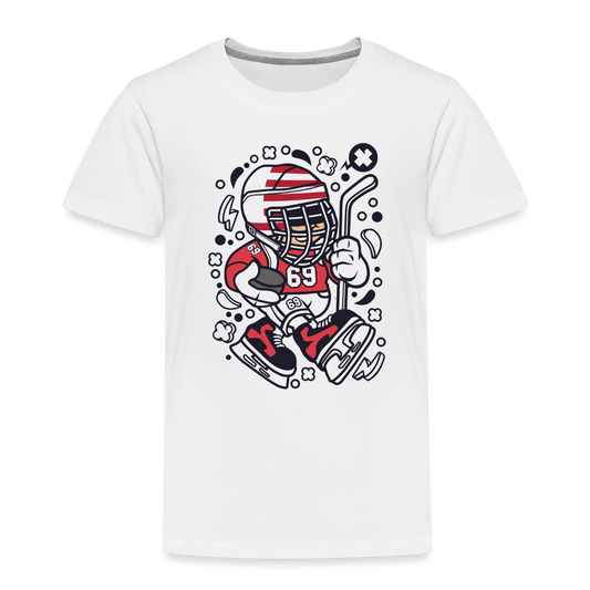 Maglietta Premium per bambini | Spreadshirt | American Hockey Kid - bianco