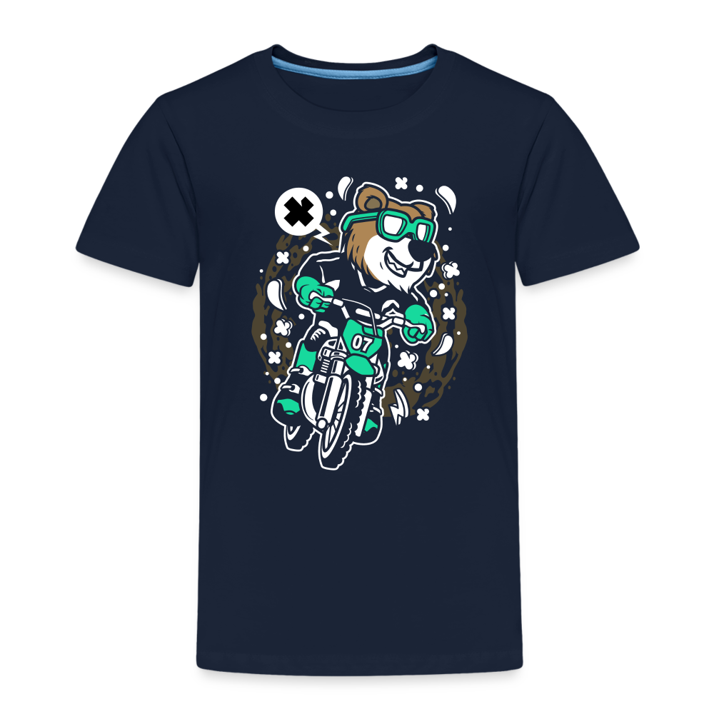 Maglietta Premium per bambini | Spreadshirt | Bear Motocross - navy