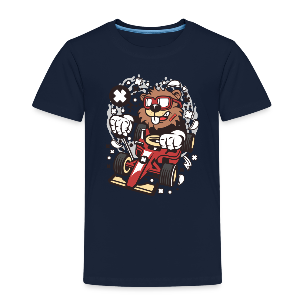 Maglietta Premium per bambini | Spreadshirt | Beaver Racer - navy