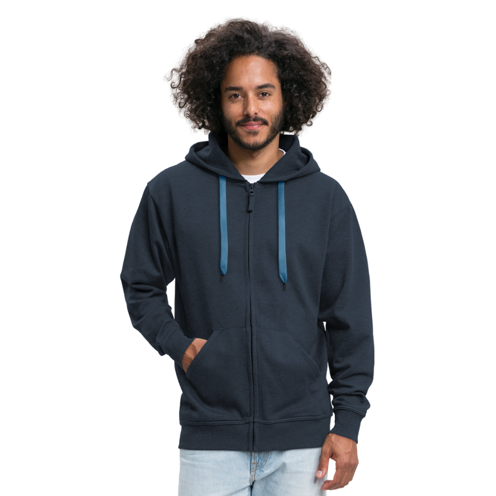 Giacca Felpata con zip Premium da uomo | Spreadshirt - navy