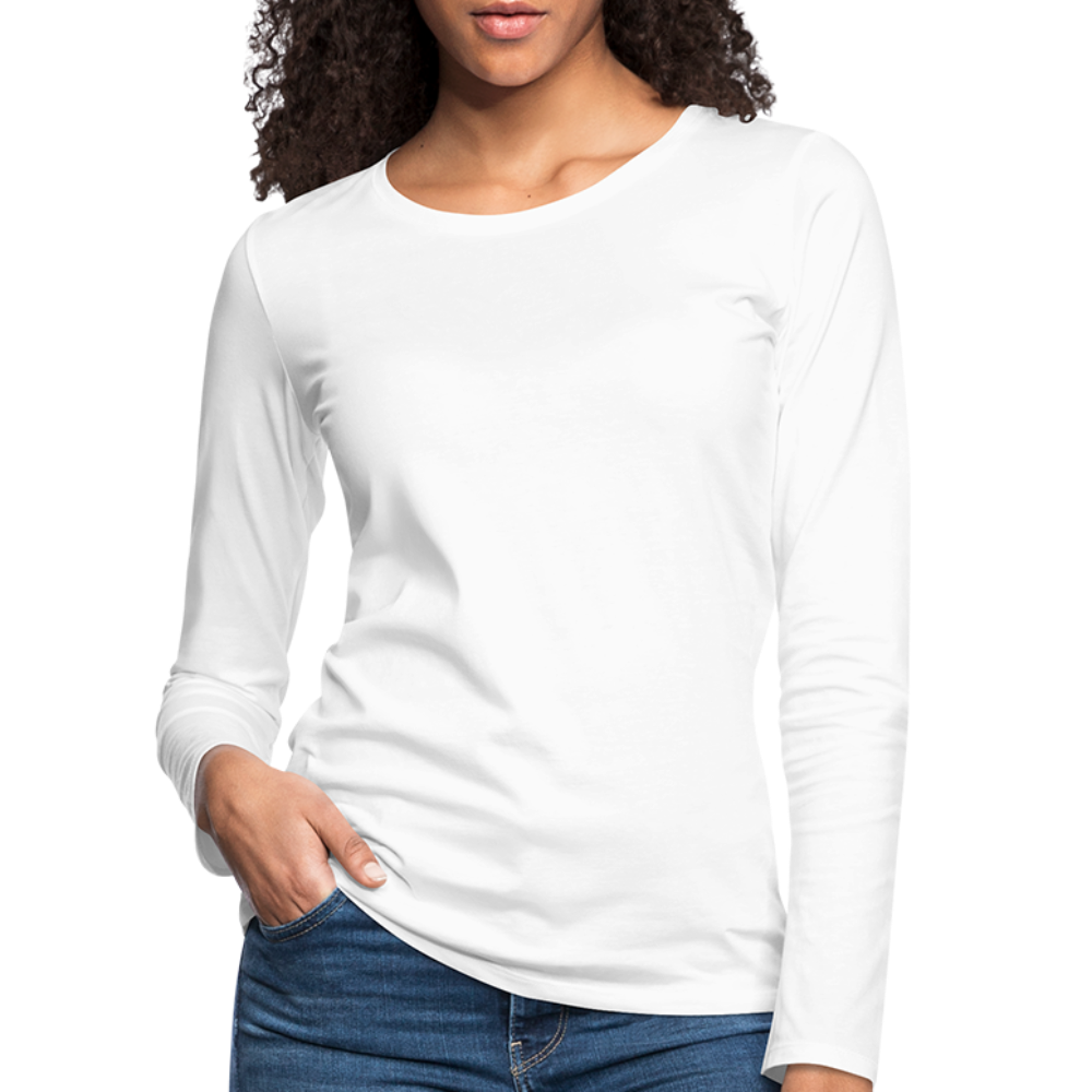 Maglietta Premium a manica lunga da donna | Spreadshirt - bianco