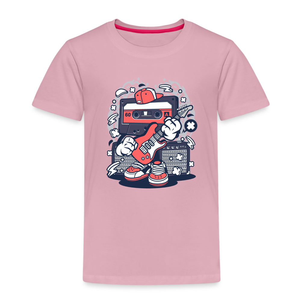 Maglietta Premium per bambini | Spreadshirt | Cassette Rockstar - rosa chiaro