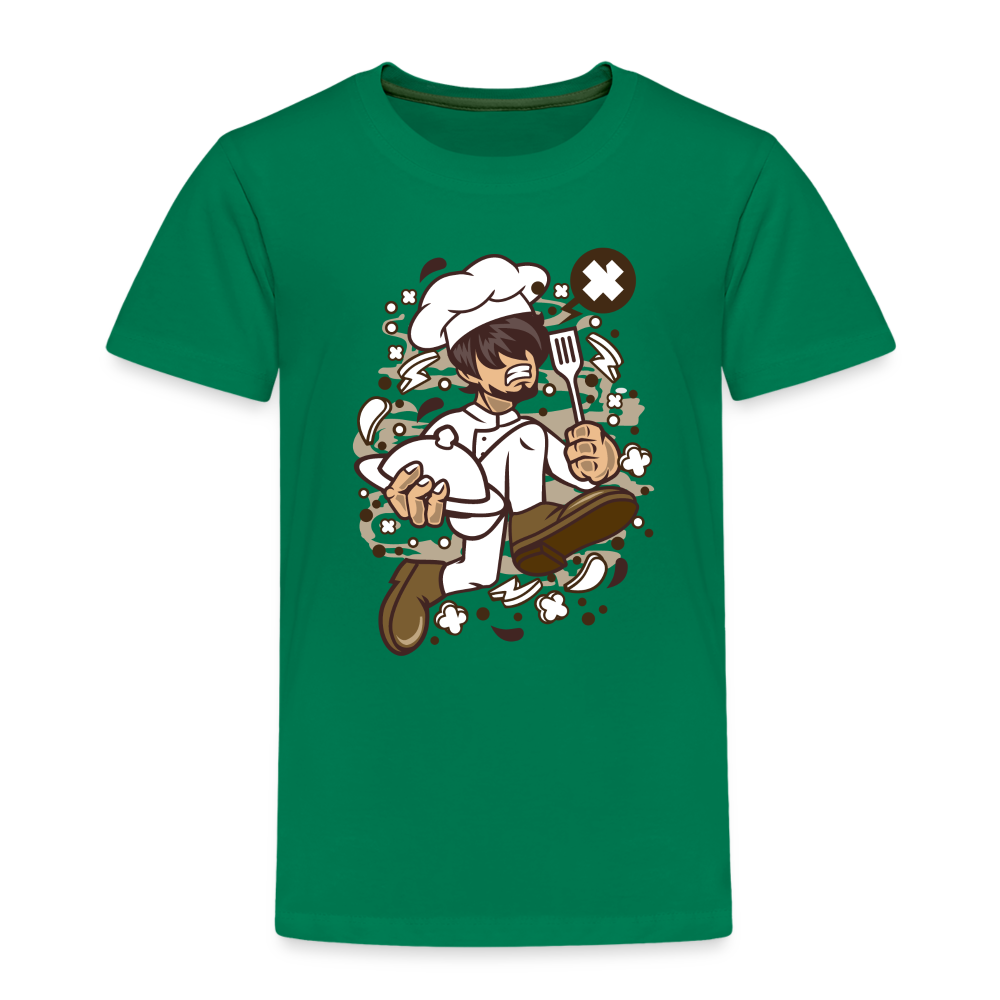 Maglietta Premium per bambini | Spreadshirt | Chef Running - verde kelly