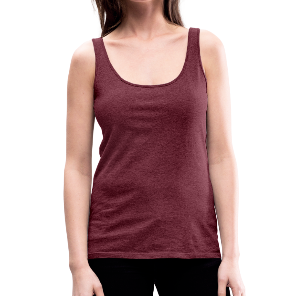 Canotta premium da donna | Spreadshirt - rosso bordeaux melange