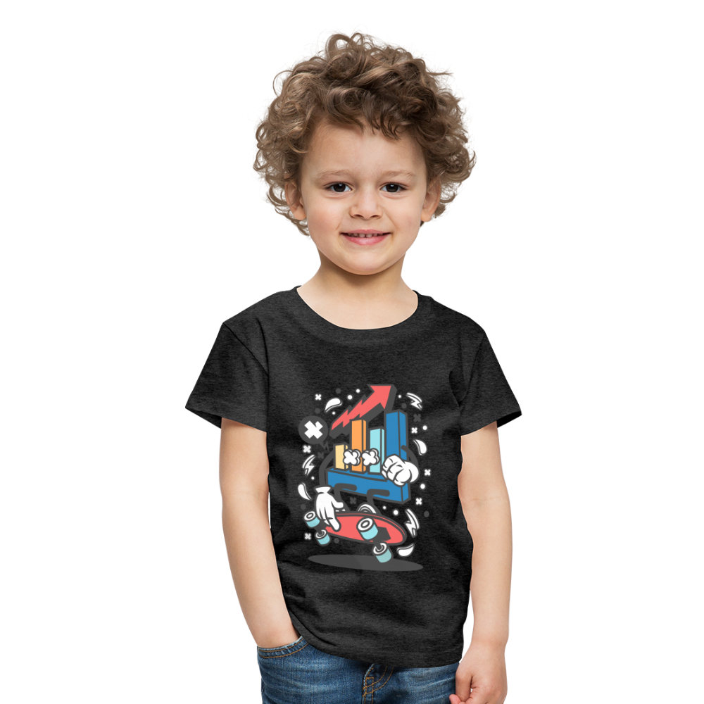 Maglietta Premium per bambini | Spreadshirt | Chart Skater - antracite