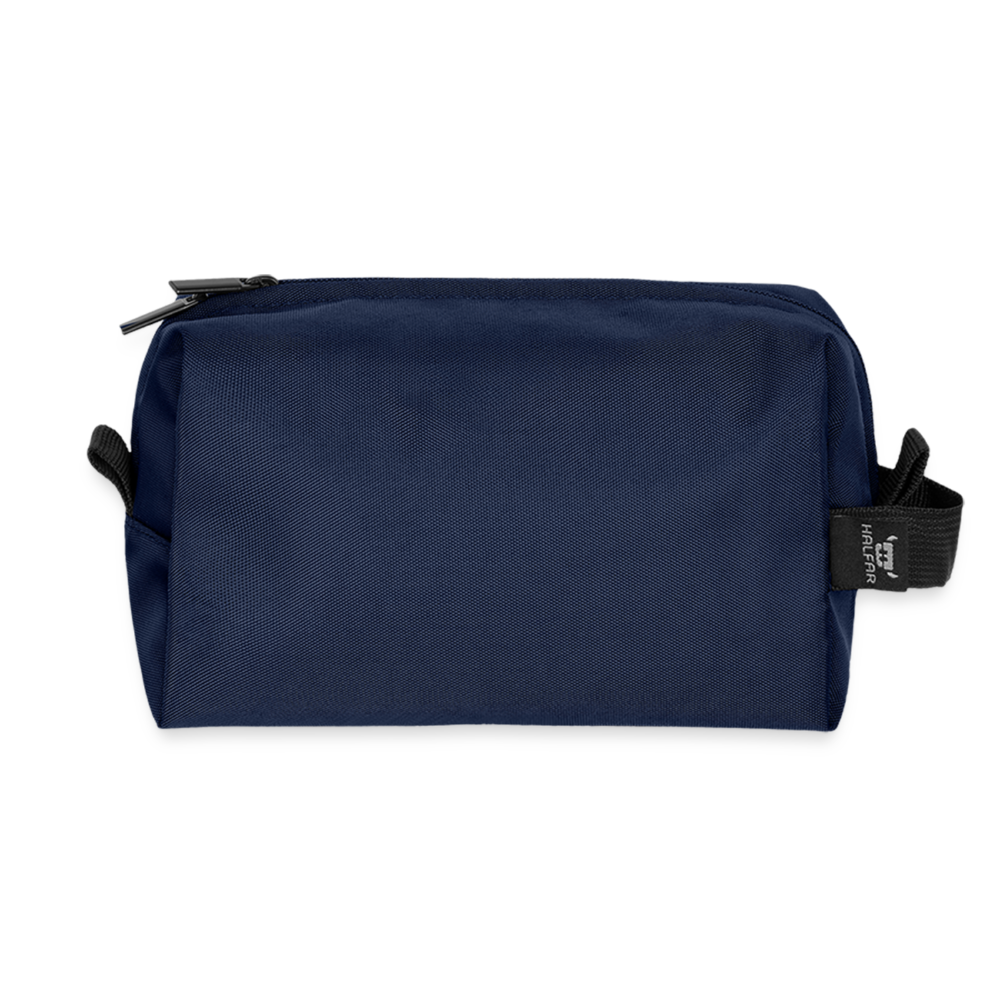 Borsa da toilette in materiali riciclati | Halfar - navy