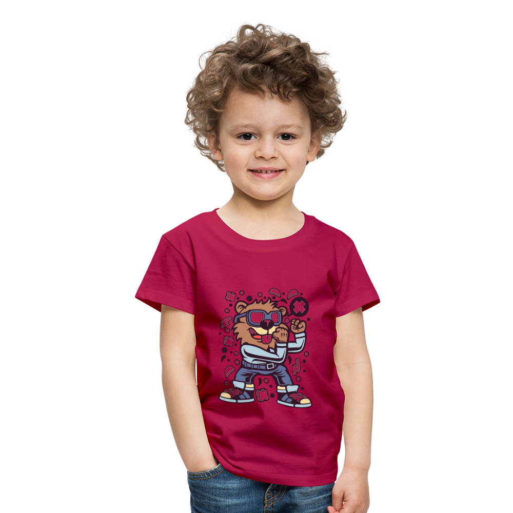 Maglietta Premium per bambini | Spreadshirt | Beaver Fighter - Borgogna