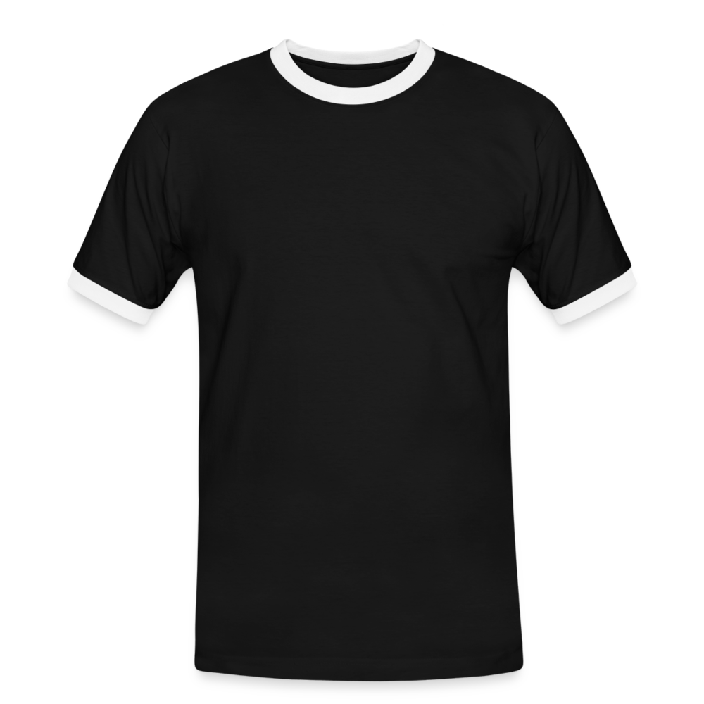 Maglietta Contrast da uomo | Spreadshirt - nero/bianco