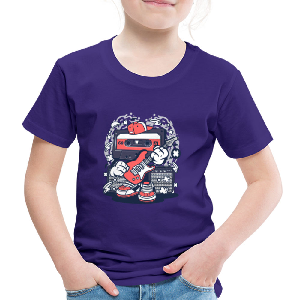 Maglietta Premium per bambini | Spreadshirt | Cassette Rockstar - viola