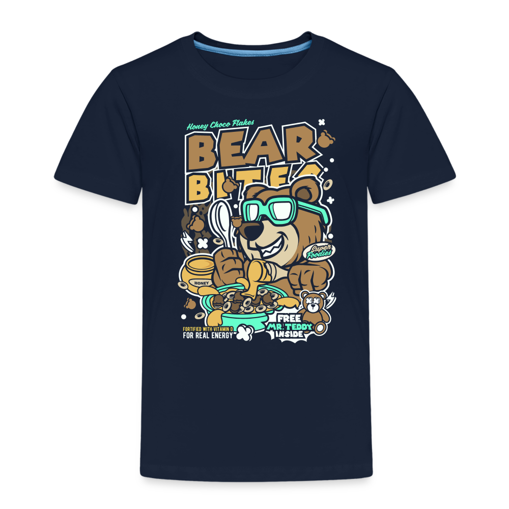 Maglietta Premium per bambini | Spreadshirt | Bear Bites - navy