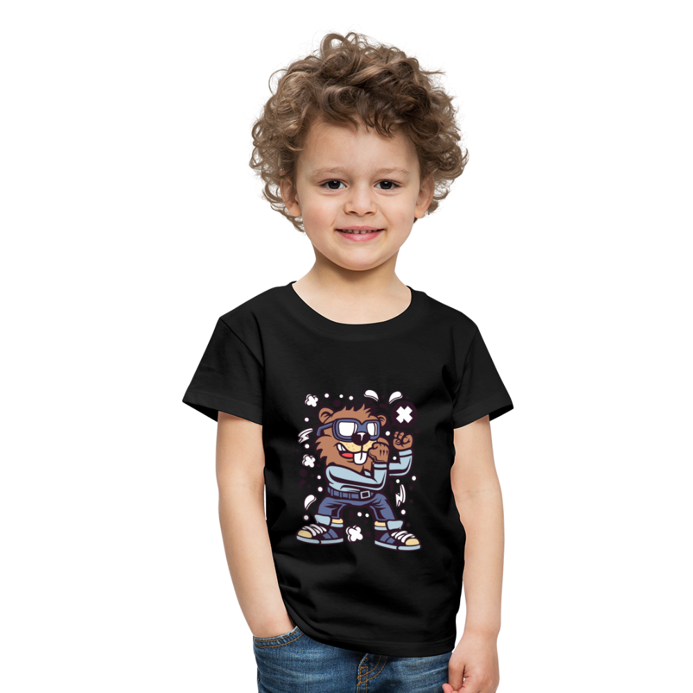 Maglietta Premium per bambini | Spreadshirt | Beaver Fighter - nero