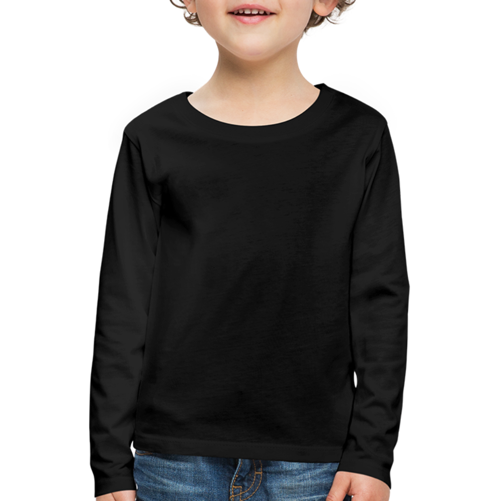 Maglietta Premium a manica lunga per bambini | Spreadshirt - nero